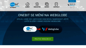 What Onebit.cz website looked like in 2022 (1 year ago)