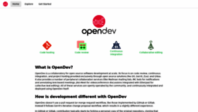 What Opendev.org website looked like in 2022 (1 year ago)