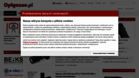What Optyczne.pl website looked like in 2022 (1 year ago)