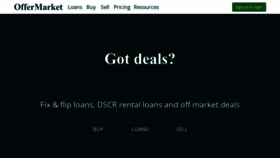 What Offermarket.us website looked like in 2022 (1 year ago)