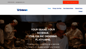 What Ordersin.com website looked like in 2022 (1 year ago)