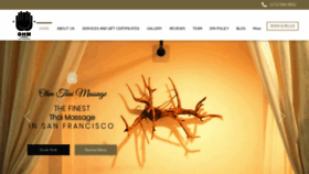 What Ohmthaimassage.com website looked like in 2022 (1 year ago)