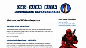 What Omgbeaupeep.com website looked like in 2022 (1 year ago)