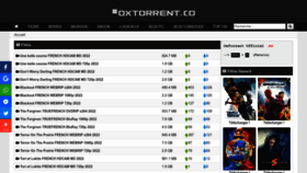 What Oxtorrent.co website looked like in 2022 (1 year ago)