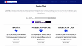 What Onlinechatz.com website looked like in 2022 (1 year ago)