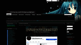 What Otaku-streamers.com website looked like in 2022 (1 year ago)