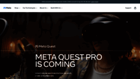 What Oculusvr.com website looked like in 2022 (1 year ago)