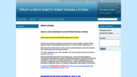 What Opravyrobotu.cz website looked like in 2022 (1 year ago)