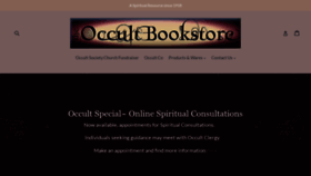 What Occultbookstore.com website looked like in 2022 (1 year ago)
