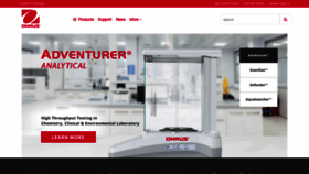 What Ohaus.com website looked like in 2022 (1 year ago)