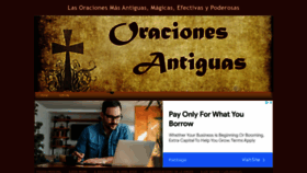 What Oracionesantiguas.com website looked like in 2022 (1 year ago)