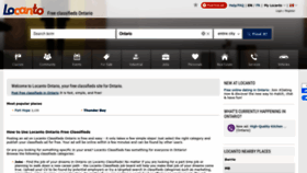 What On.locanto.ca website looked like in 2022 (1 year ago)