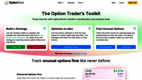 What Optionstrat.com website looked like in 2022 (1 year ago)