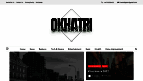What Okhatrimaza.net website looked like in 2022 (1 year ago)