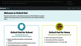 What Oxfordowl.co.uk website looked like in 2022 (1 year ago)