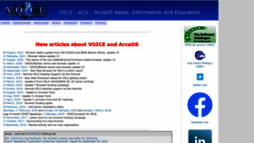 What Os2voice.org website looked like in 2022 (1 year ago)
