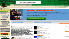 What Old-computers.com website looked like in 2022 (1 year ago)