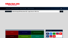What Odishagovtjob.in website looked like in 2022 (1 year ago)