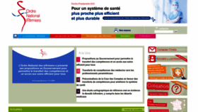 What Ordre-infirmiers.fr website looked like in 2022 (1 year ago)