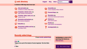 What Ooh.directory website looked like in 2022 (1 year ago)