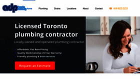 What Onetorontoplumbing.com website looked like in 2022 (1 year ago)