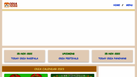 What Odiacalendar.com website looked like in 2022 (1 year ago)