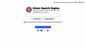 What Onionengine.com website looked like in 2022 (1 year ago)