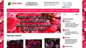 What Opt-hoz.ru website looked like in 2022 (1 year ago)