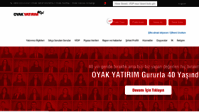 What Oyakyatirim.com.tr website looked like in 2022 (1 year ago)