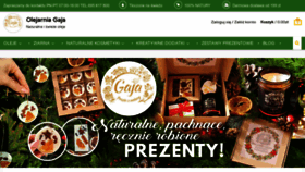 What Olejarnia-gaja.pl website looked like in 2022 (1 year ago)