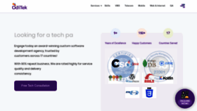 What Oditeksolutions.com website looked like in 2022 (2 years ago)