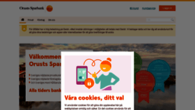 What Orustsparbank.se website looked like in 2022 (1 year ago)