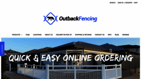 What Outbackfencing.com.au website looked like in 2022 (1 year ago)