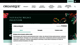 What Organique.pl website looked like in 2022 (1 year ago)