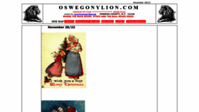 What Oswegonylion.com website looked like in 2022 (1 year ago)