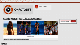 What Onfotolife.com website looked like in 2022 (1 year ago)