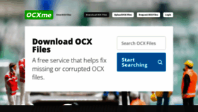 What Ocxme.com website looked like in 2022 (1 year ago)