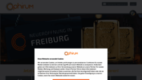 What Ophirum.de website looked like in 2022 (1 year ago)