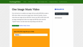 What Oneimagevideo.com website looked like in 2022 (1 year ago)