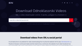 What Okvid.download website looked like in 2022 (1 year ago)