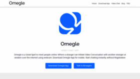 What Omegle.uk.com website looked like in 2022 (1 year ago)