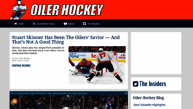 What Oilerhockey.com website looked like in 2022 (1 year ago)