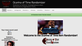 What Ootrandomizer.com website looked like in 2022 (2 years ago)