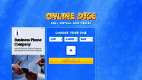 What Online-dice.com website looked like in 2022 (1 year ago)