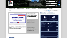 What Oise.gouv.fr website looked like in 2022 (1 year ago)
