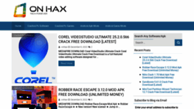 What Onhax.io website looked like in 2022 (2 years ago)