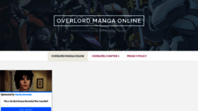 What Overlordmanga.net website looked like in 2022 (1 year ago)