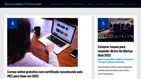 What Oportunidadesprofissionais.com.br website looked like in 2022 (1 year ago)
