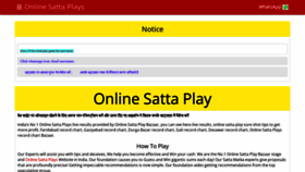 What Onlinesattaplays.com website looked like in 2022 (1 year ago)