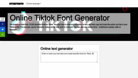 What Otikfonts.com website looked like in 2022 (1 year ago)